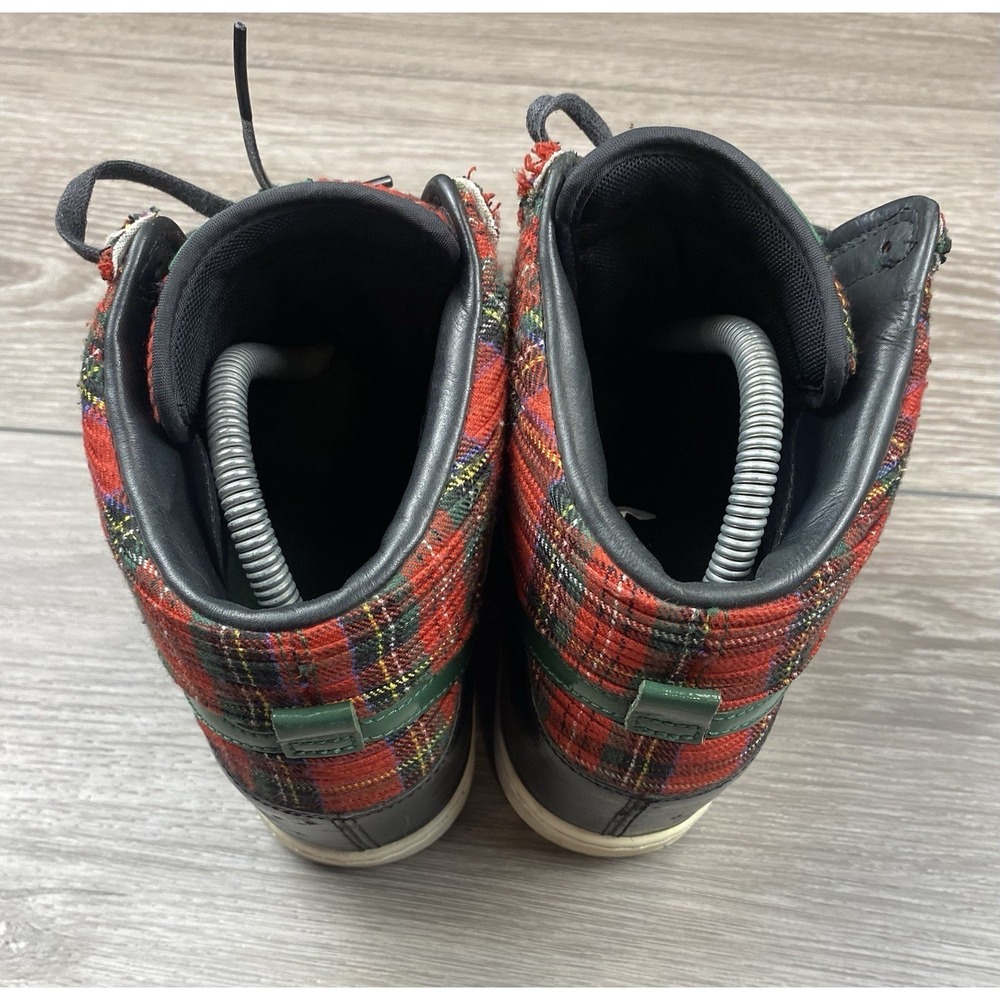 Nike Women's Dunk Sky Hi London Hidden Wedge Sneakers 598216-001 Red Plaid Sz 10 - Picture 8 of 13